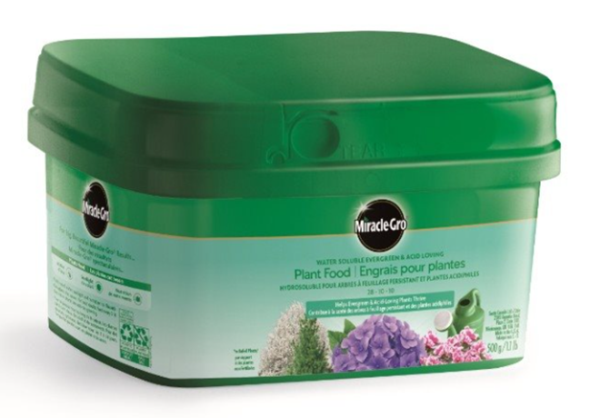 MIRACLE GRO 28-10-10 EVERGREEN TREE AND ACID LOVING 500G