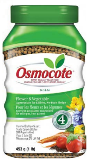 FERTILIZER OSMOCOTE SMART-RELEASE FLOWER & VEGATABLE 453G