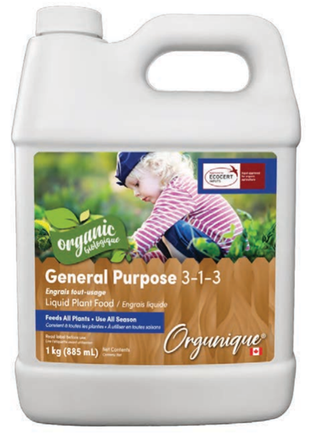 GENERAL ALL PURPOSE 3-1-3 LIQUID 1KG ORGANIC