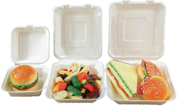 COMPOSTABLE HINGED CONT 6X6X3 500