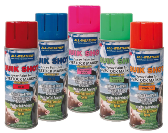 LACO QUIK SHOT INVERTED TIP 16OZ MARKING PAINT- NEON GREEN