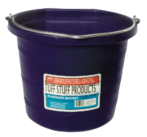 BUCKET TUFF STUFF FLAT BACK 20 QTS (5 GAL)- PURPLE