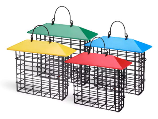 PERKY PET SUET CAGE FEEDER - SINGLE WITH WEATHER GUARD