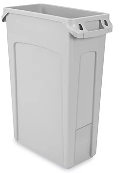 GARBAGE CAN SLIM 23 GAL GREY