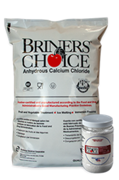 CALCIUM CHLORIDE F/G BRINERS CHOICE MIN 94.5% 22.7KG 50 LB