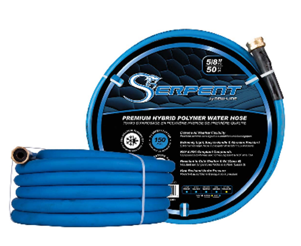 HOSE SERPENT GARDEN Blue 5/8 X 50' C/W ENDS 150 PSI