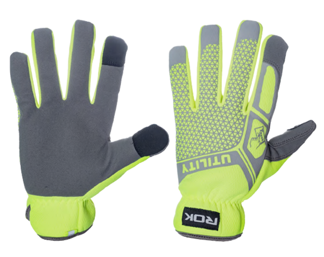 HI-VIS WORK GLOVES LGE