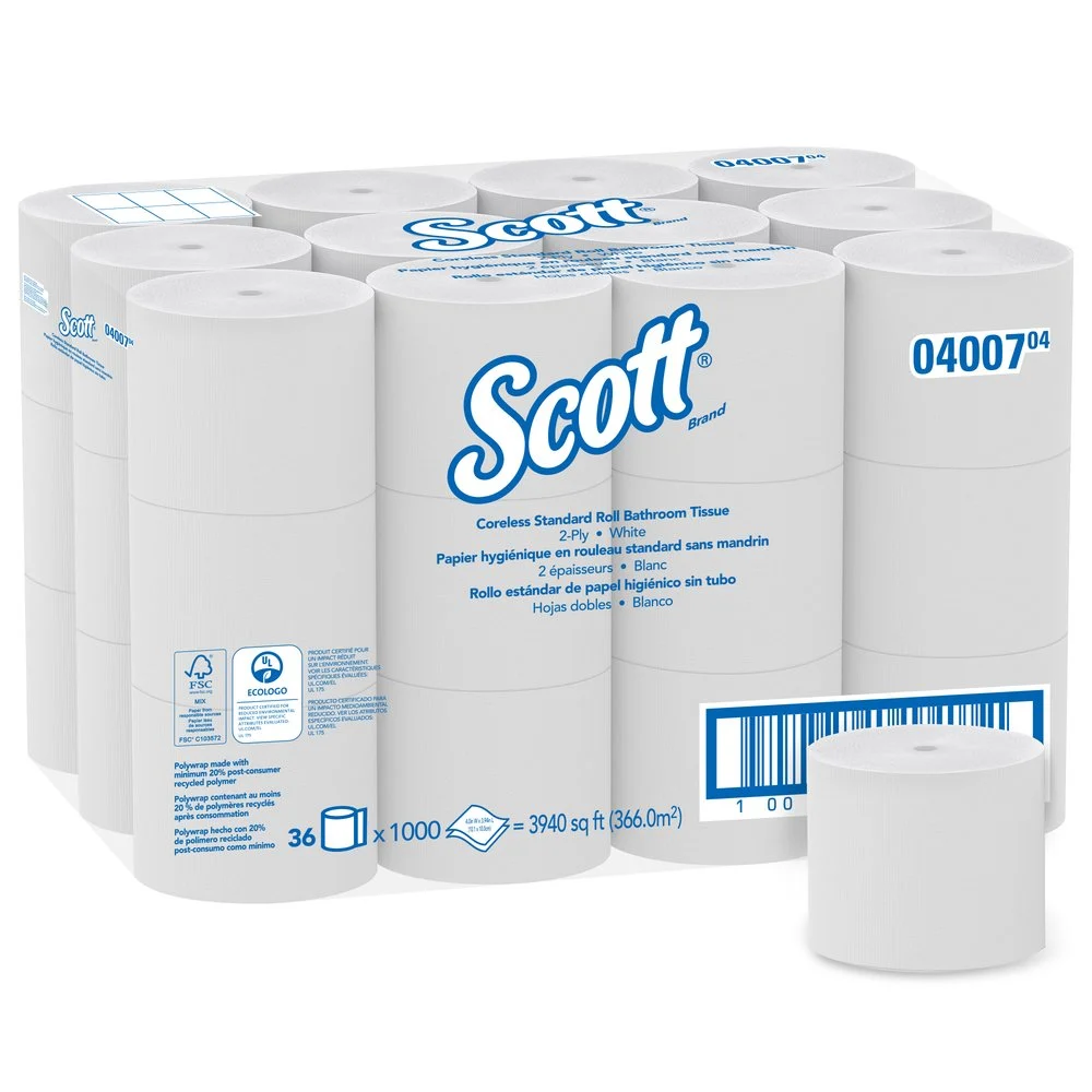 SCOTT 04007 CORELESS 2-PLY 36/1000