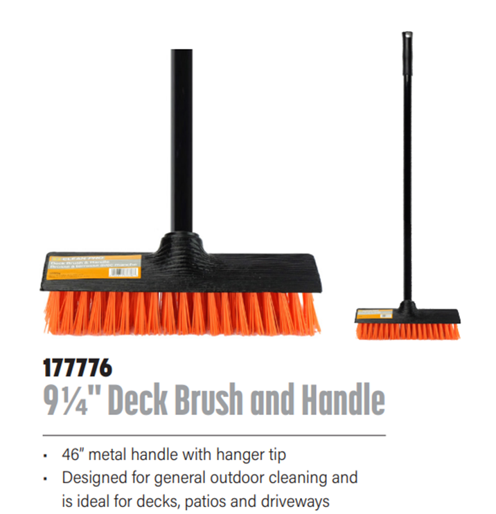 DECK BRUSH  ORANGE