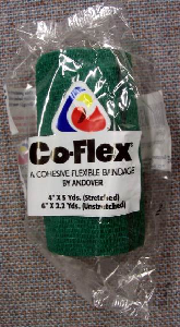 VET WRAP CO-FLEX/CATTLE WRAP BANDAGE ASST COLOURS 4" X 5 YDS.