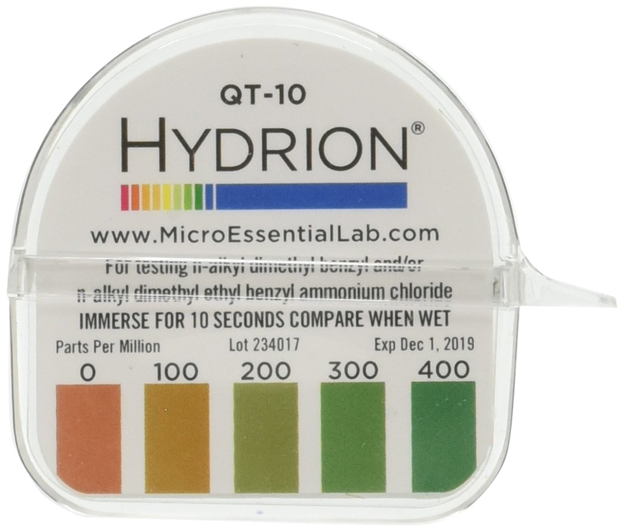 QT-10 SANITIZER TEST STRIPS 15 FEET