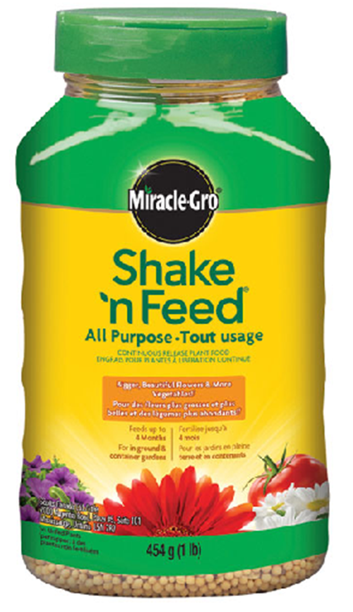 MIRACLE GRO 12-4-8 SHAKE N FEED ALL PURPOSE 453 GR