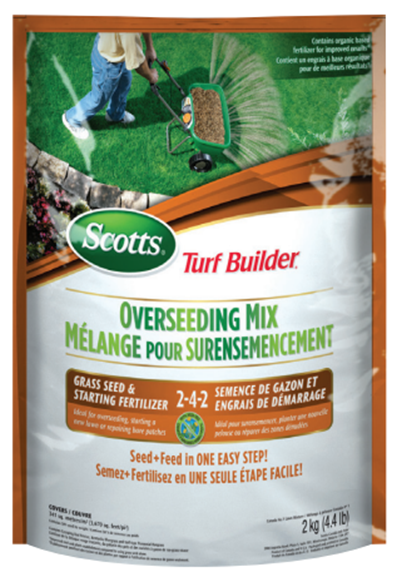 SCOTTS TURF BUILDER OVERSEEDING W/ STARTING FERTILIZER 2KG