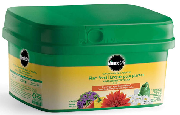 MIRACLE GRO 24-8-16 WATER SOLUBLE ALL PURPOSE 500G