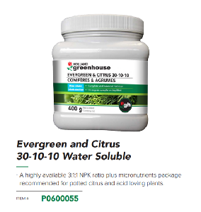 FERTILIZER EVERGEEN AND CITRUS 30-10-10 400G GARDEN PRO