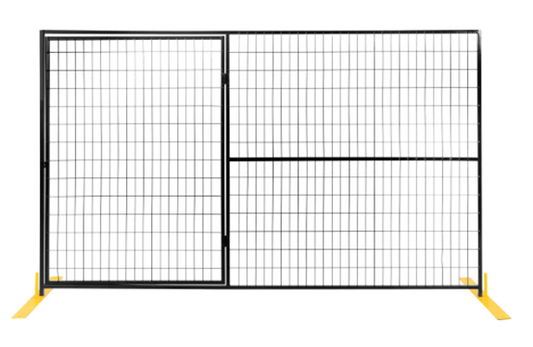 TEMPORARY FENCE PANEL HEAVY DUTY 6' X 9.5' W GATE