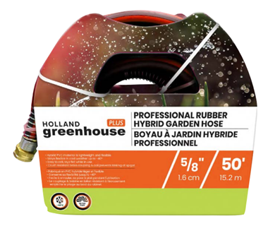 HOSE GARDEN PROFESSIONAL HYBRID RUBBER  5/8" X 50'