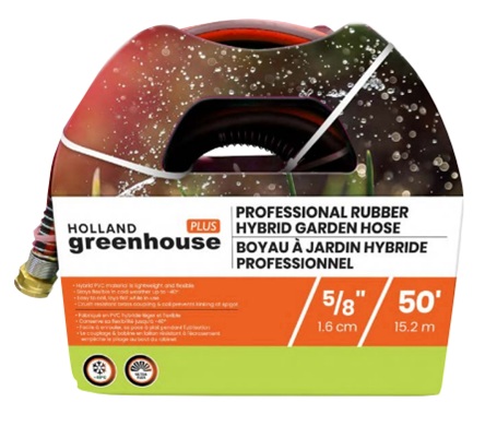 HOSE GARDEN PROFESSIONAL HYBRID RUBBER 5/8" X 100'