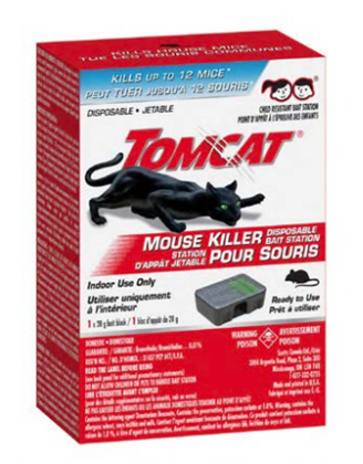 TOMCAT RAT BAIT STATION & REFILLABLE 15 x 30g