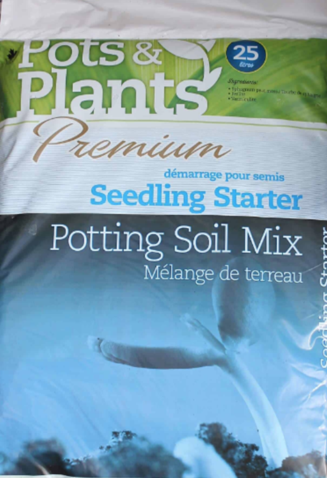 SOIL POTS & PLANTS SEEDLING STARTER MIX  25LT
