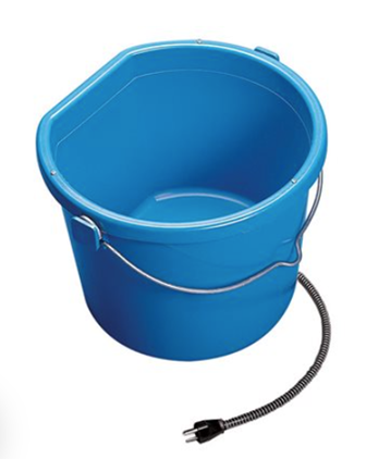 BUCKET HEATED PLASTIC FLAT BACK 115W 20QTS