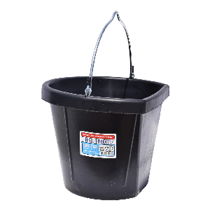 FLATBACK BUCKET TUFF STUFF RUBBER 12QTS