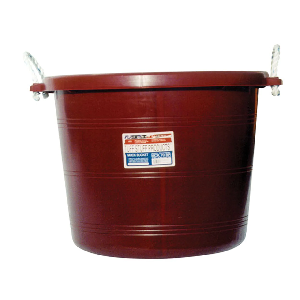 MUCK BUCKET TUFF STUFF 70QTS - BURGUNDY