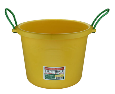 MUCK BUCKET TUFF STUFF 70QTS - YELLOW