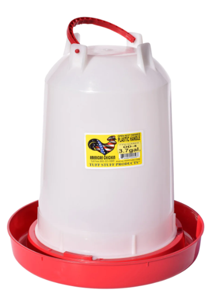 POULTRY DRINKER TUFF STUFF OPEN NEST W/HANDLE - 2.9gal