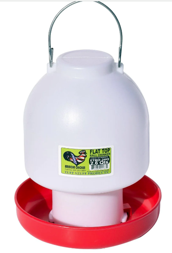 WATERER TUFF STUFF FLAT TOP BALL DRINKER 2.6QT