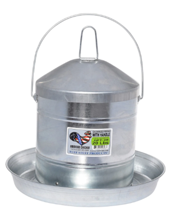 POULTRY FEEDER TUFF STUFF GALV 20LBS