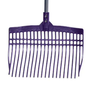 SUPER RAKE TUFF STUFF W/ALUMINUM HANDLE - PURPLE