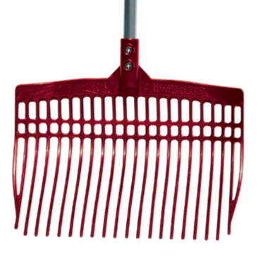 SUPER RAKE TUFF STUFF W/ALUMINUM HANDLE - RED