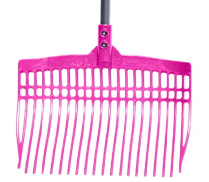 SUPER RAKE TUFF STUFF W/ALUMINUM HANDLE - PINK