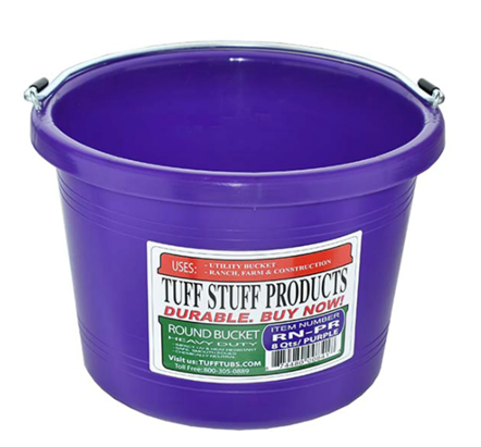 BUCKET TUFF STUFF ROUND 8QTS - PURPLE