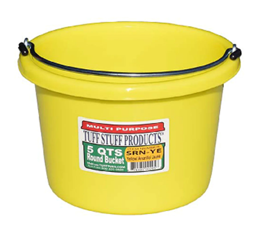 BUCKET TUFF STUFF ROUND 5QTS - YELLOW