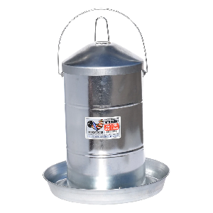 CHICKEN FEEDER  TUFF STUFF W/HANDLE GALV  33LBS