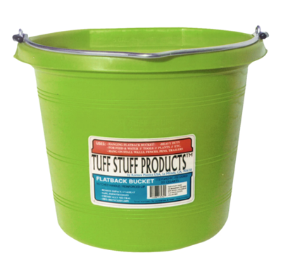 BUCKET TUFF STUFF FLAT BACK 20QTS - LIME