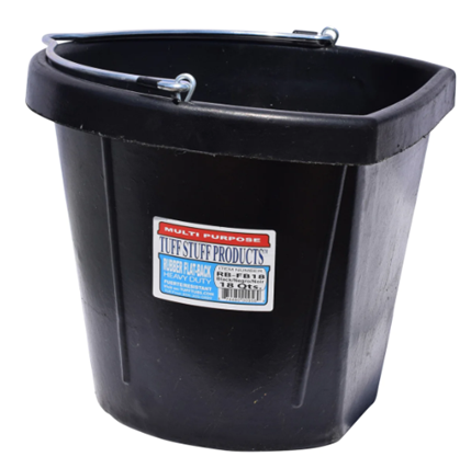 BUCKET  TUFF STUFF FLAT BACK RUBBER 18QTS