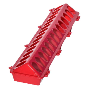 CHICK FEEDER RED 20" FLIPTOP PGF20-RD