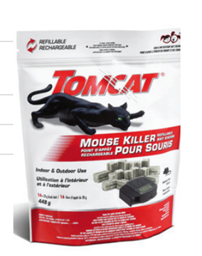 MOUSE KILLER REFILLABLE BAIT STATION TOMCAT 16X28G