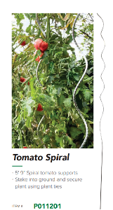 TOMATO SPIRAL GALVANIZED STEEL - 6 FT