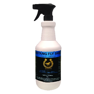 FLY SPRAY MUSTANG FLY SHIELD 1L PUMP - 0.05%PYR, 0.5%PBO, 0.1%PER