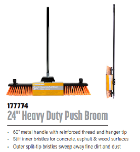 PUSH BROOM 24" HEAVY DUTY