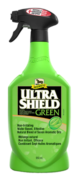 ABSORBINE ULTRASHIELD 950ml GREEN NATURAL FLY SPRAY