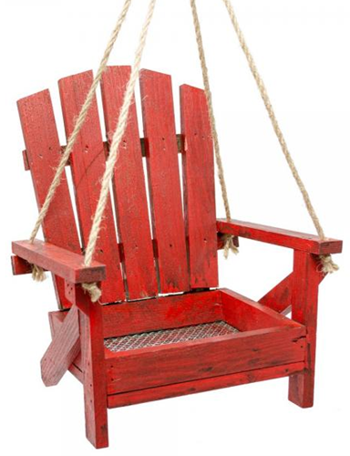 FEEDER AIRONDACK CHAIR RED