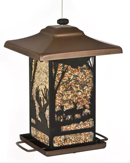 PERKY PET HOPPER FEEDER WILDERNESS LANTERN 3 LBS BRONZ - PERKY PET