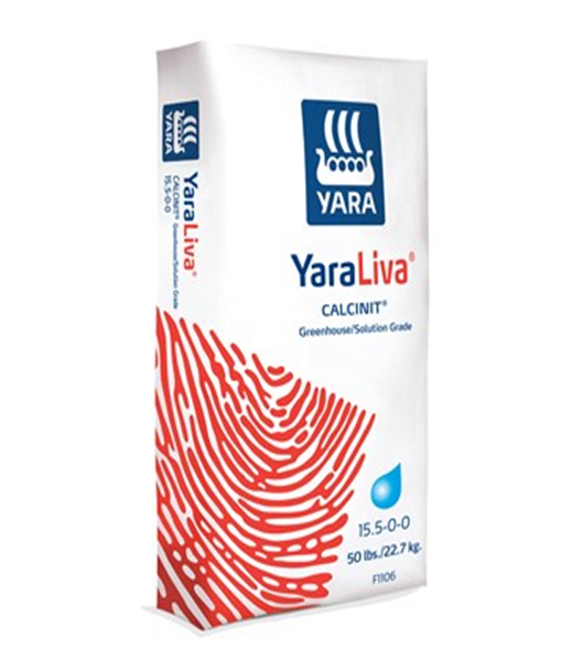 CALCIUM NITRATE YARA 15.5-0-0 GRAN 50LB