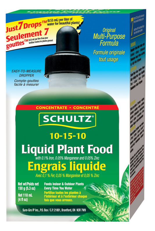 SCHULTZ LIQUID PLANT FOOD  10-15-10 150G