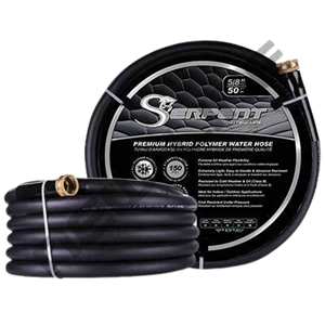 HOSE SERPENT GARDEN Black 3/4 X 50' C/W ENDS 150 PSI